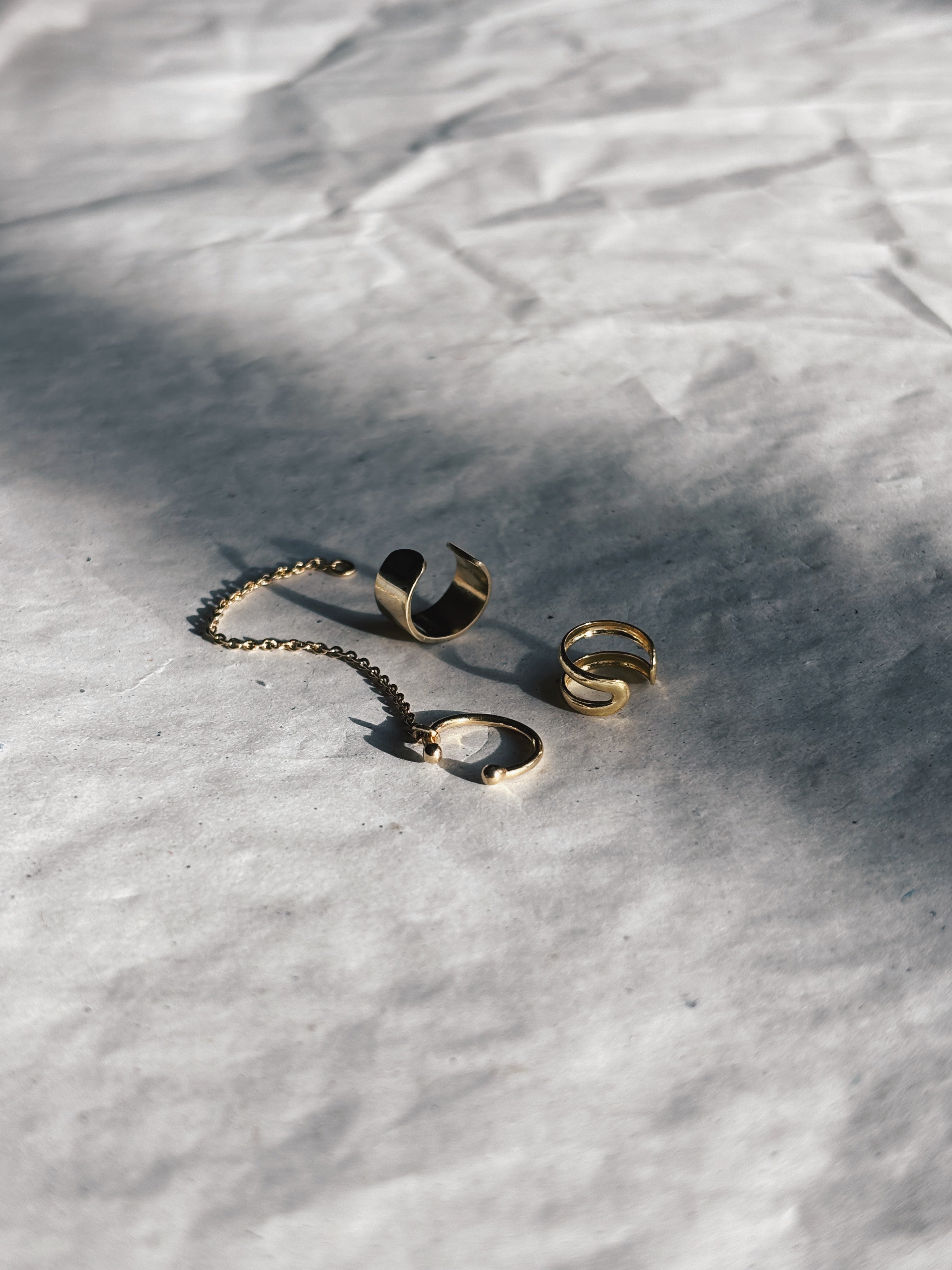 FW25 - Set EarCuffs / 3st (Zilver of Verguld) (Pre-Order)