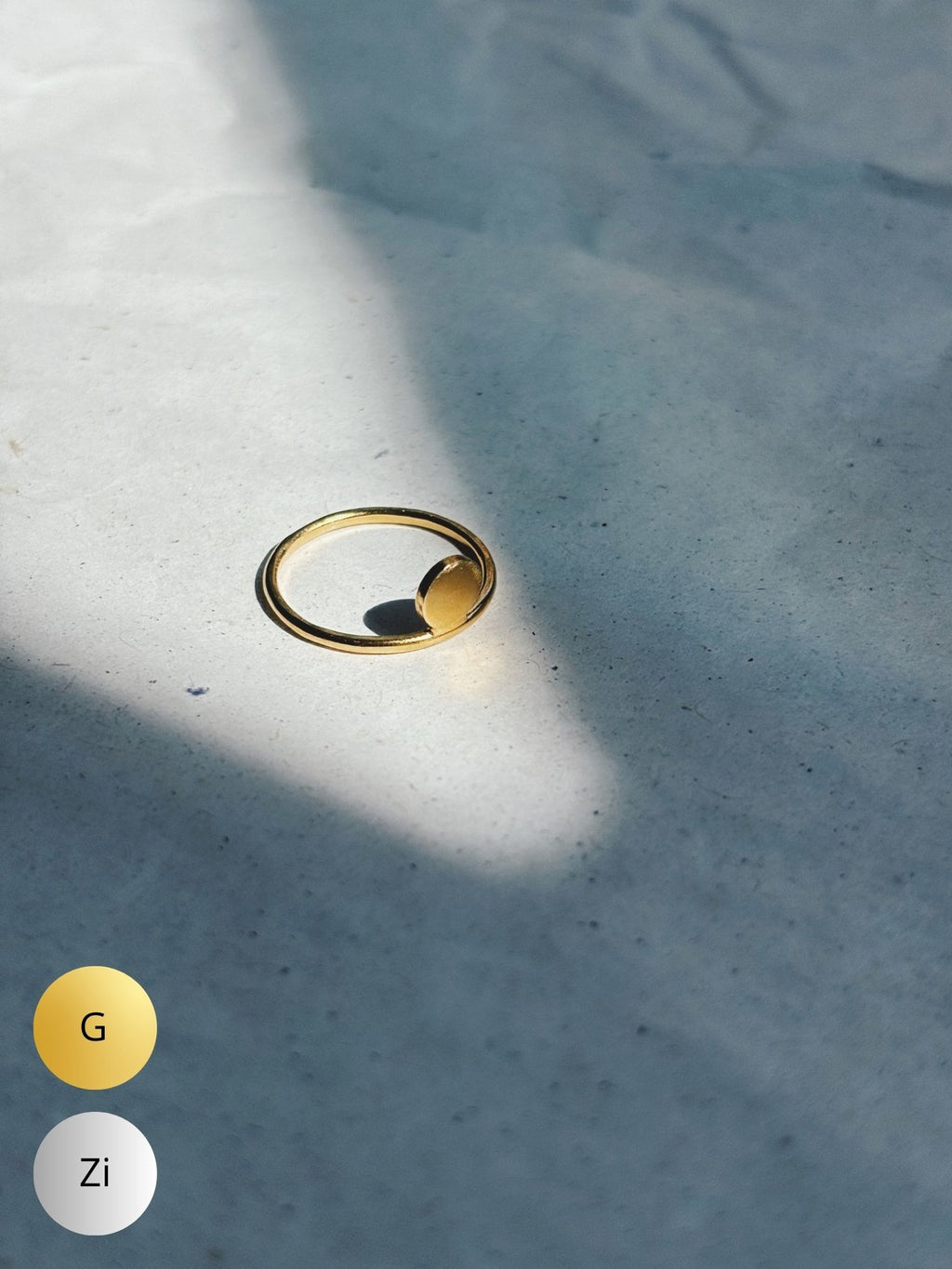 SS24 - DOT ring (Zilver of Verguld)