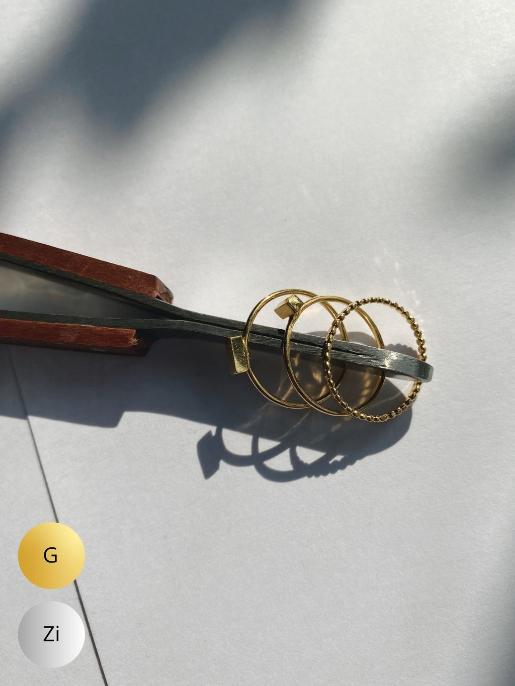 SS'23 - Ringset DOT.BARS / 3-delige set (Zilver of Verguld)