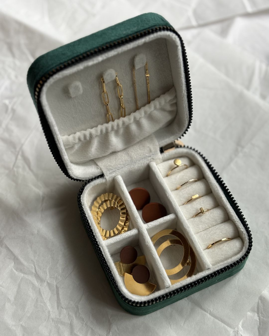 Travel size juwelendoosjes (10x10x5 cm)