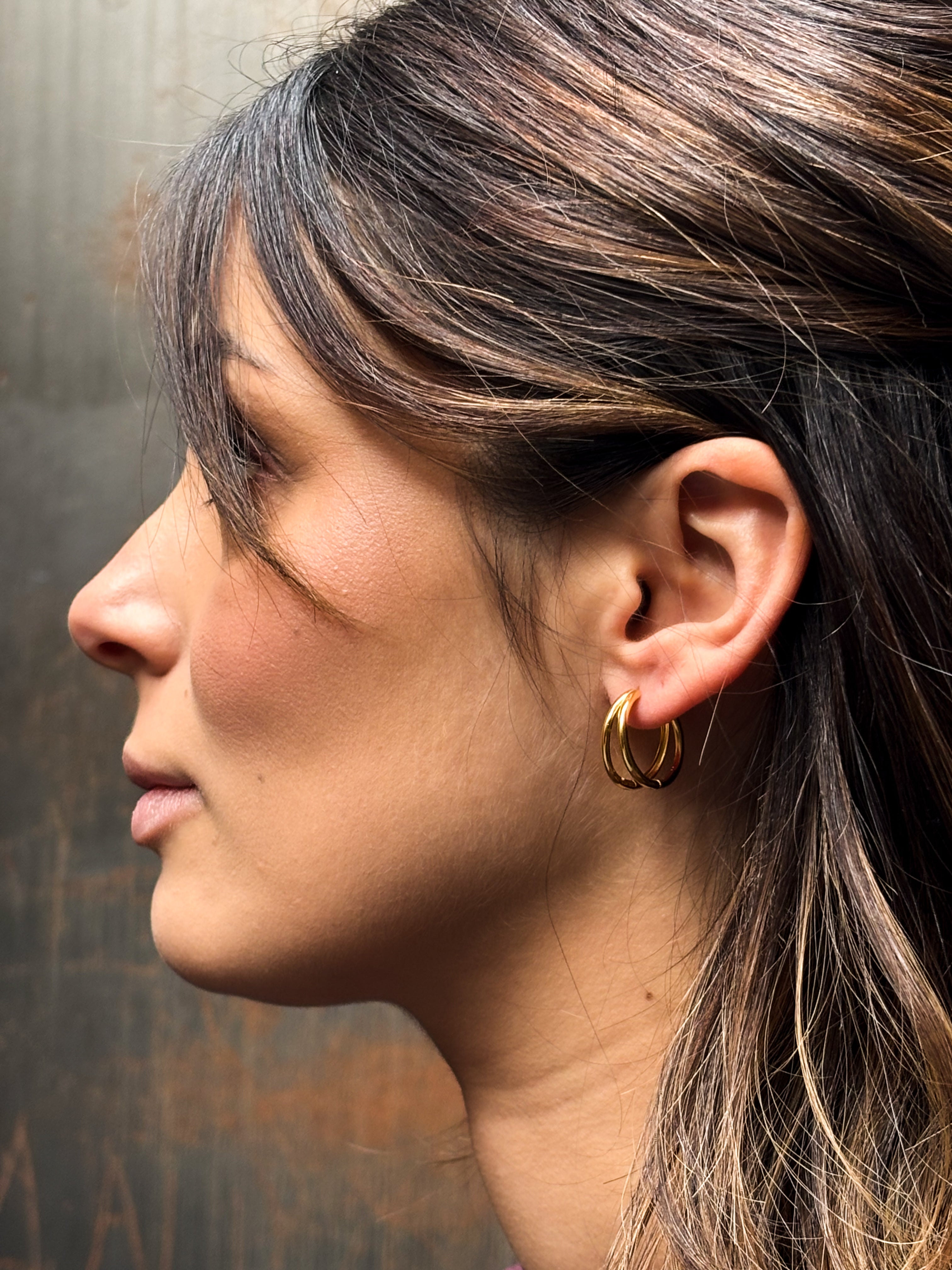 FW25 - Double HOOPS  (Zilver of Verguld) (Pre-Order)