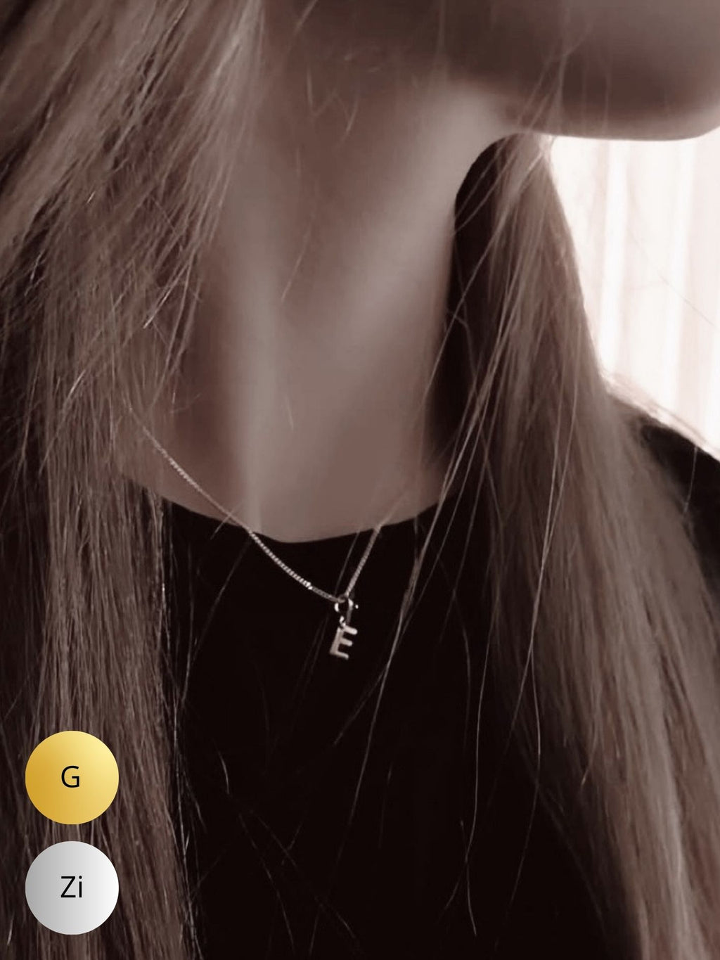 CAPSULE LETTER COLLECTION - Fijne ketting & Letter (Zilver of Verguld)