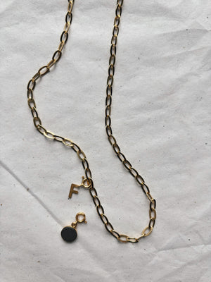 CAPSULE LETTER COLLECTION - Andere Schakelkettingen / Combi met losse lettertjes (Zilver of Verguld)