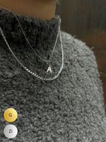 CAPSULE LETTER COLLECTION - Fijne ketting + Gourmetketting & Letter (Zilver of Verguld)
