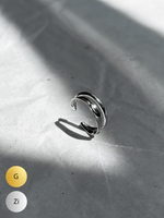 SS26 - EarCuff.02 / 1 stuk (Zilver of Verguld)