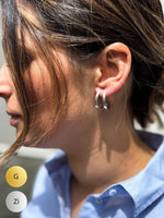SS26 - Double Creoles  (Zilver of Verguld)