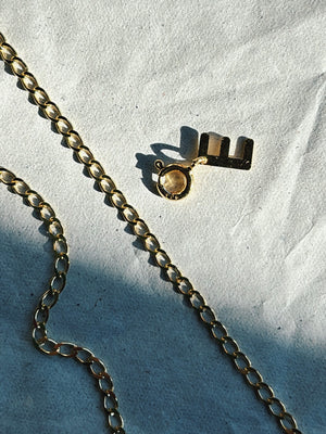 CAPSULE LETTER COLLECTION - Fijne ketting + Gourmetketting & Letter (Zilver of Verguld)