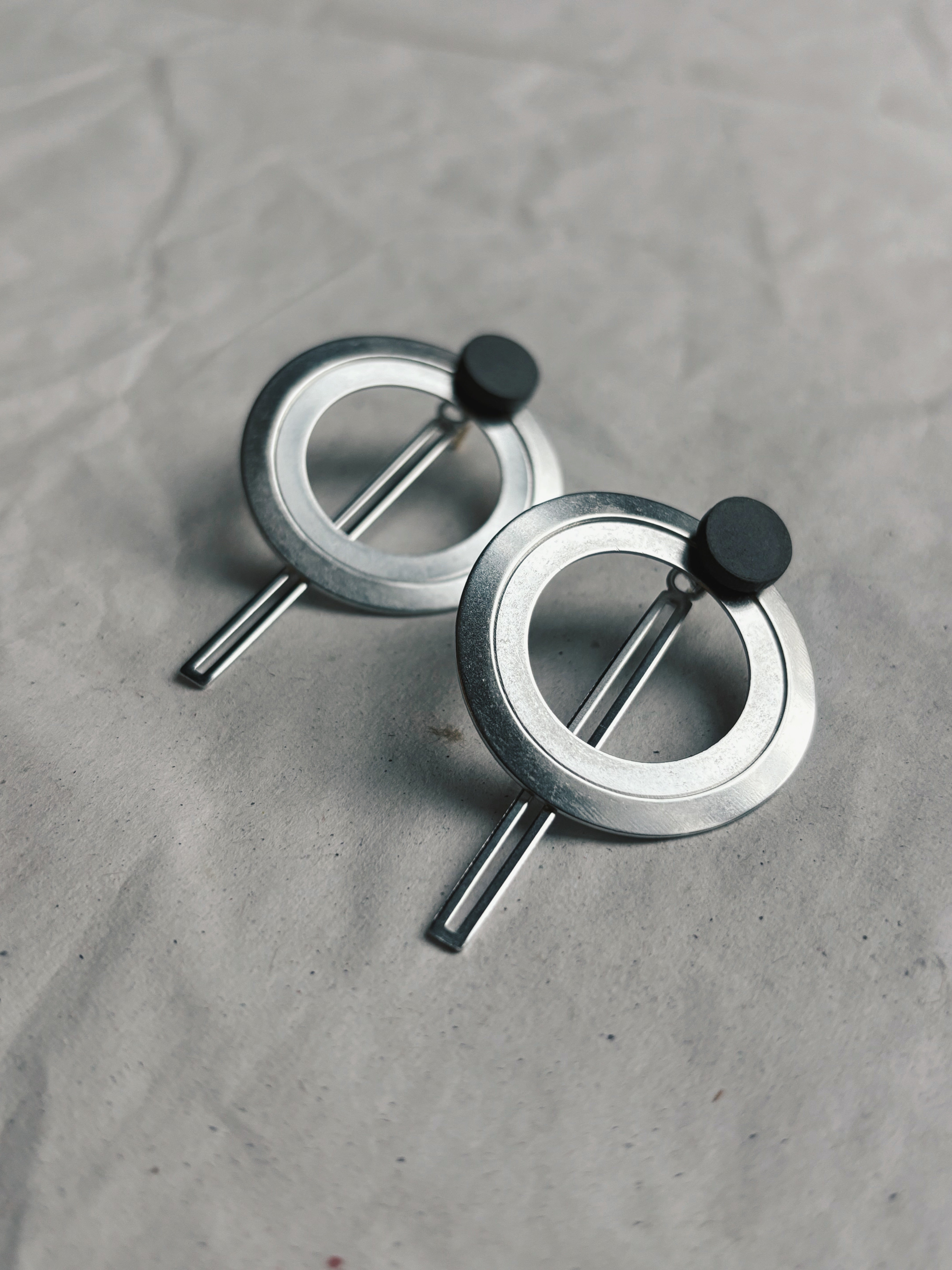 FW'24 - Modulaire Set, Double O / grijs porselein (Zilver of Verguld)