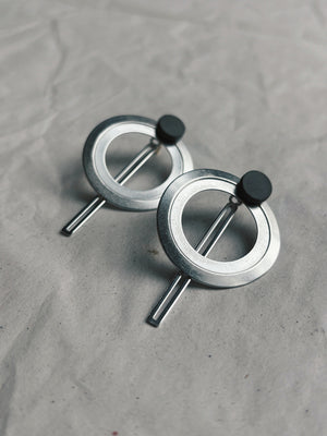 FW'24 - Modulaire Set, Double O / grijs porselein (Zilver of Verguld)