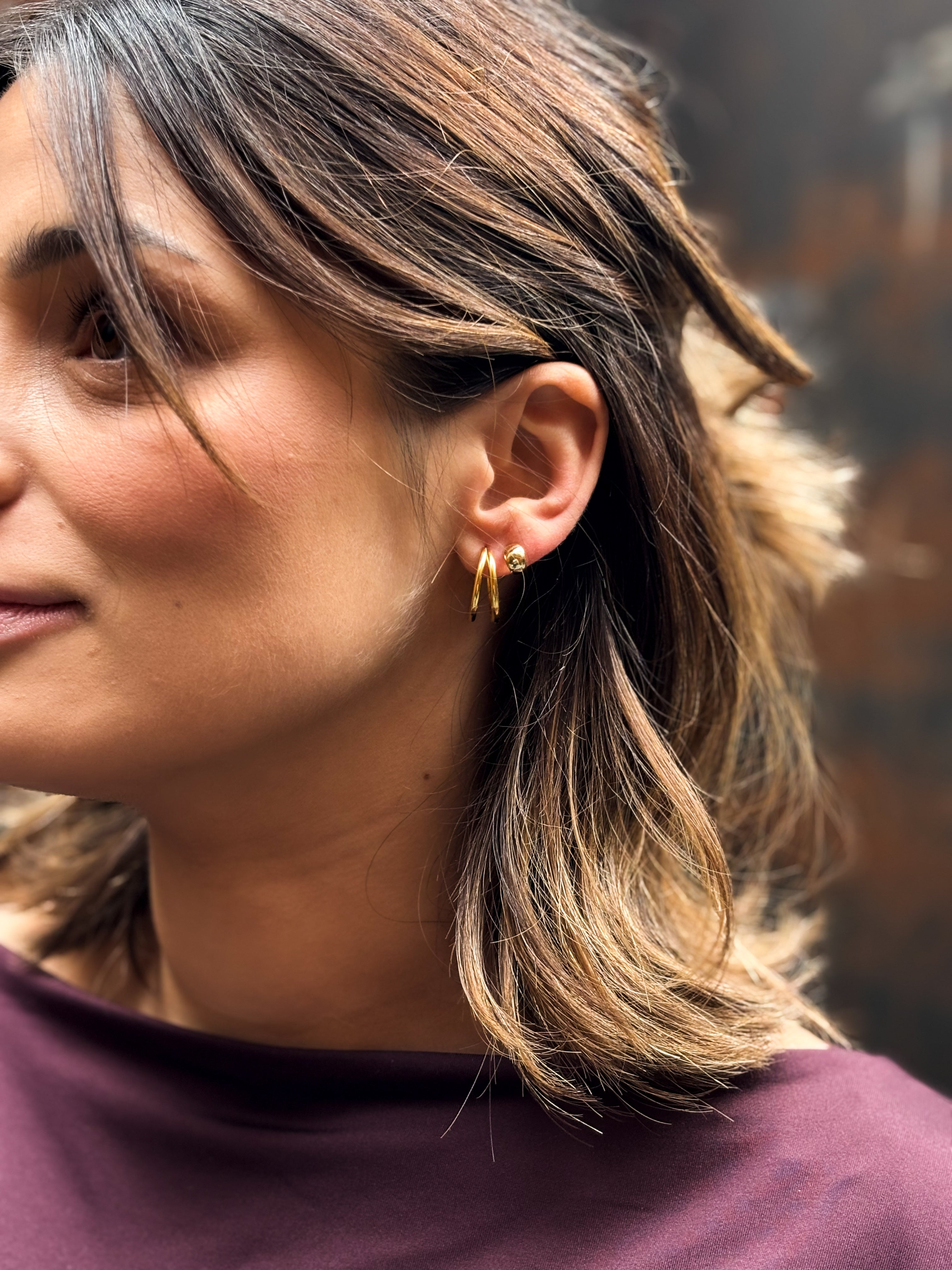 FW25 - Double HOOPS  (Zilver of Verguld) (Pre-Order)