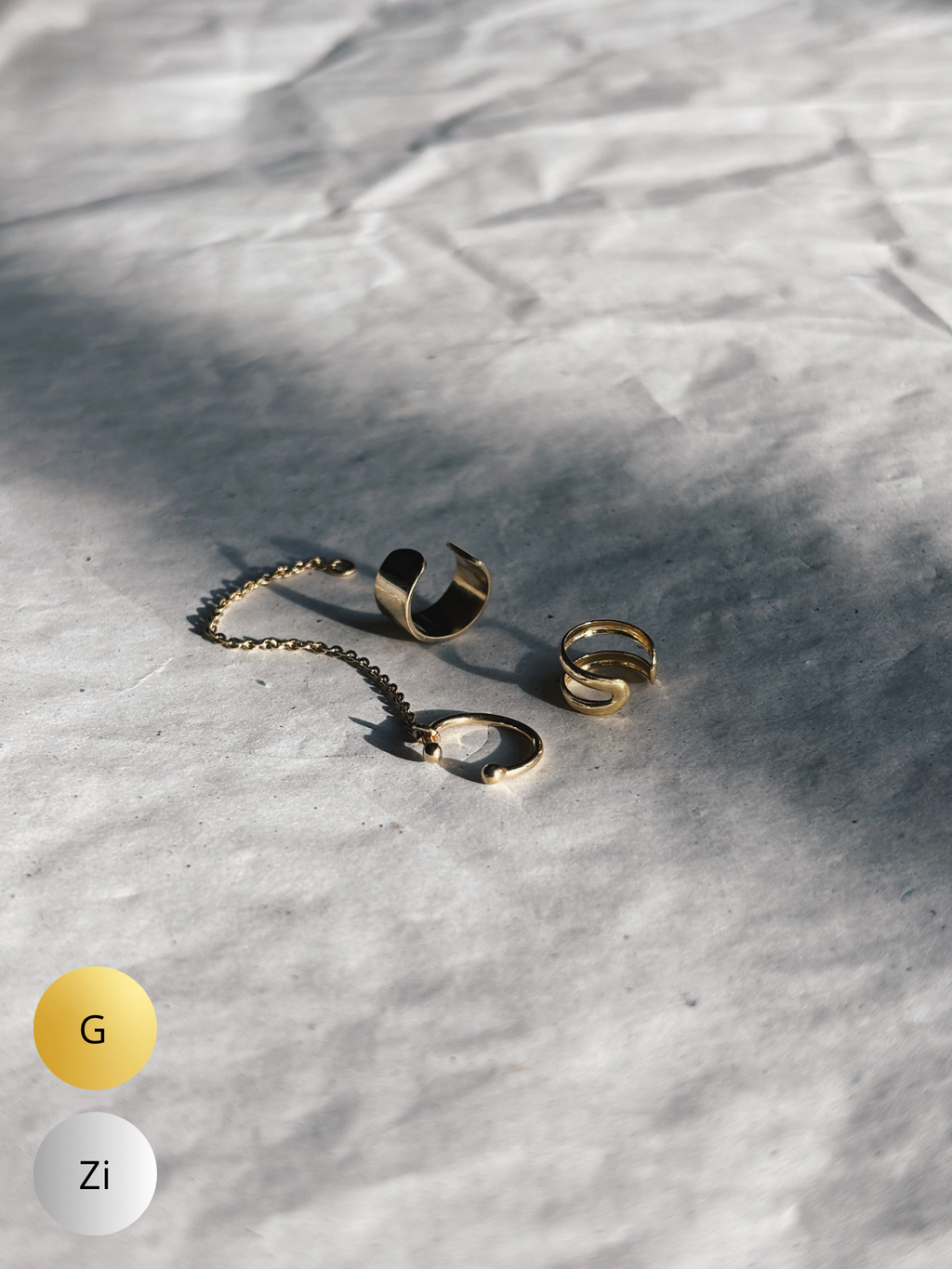 FW25 - EarCuffs / per stuk (Zilver of Verguld) (Pre-Order)