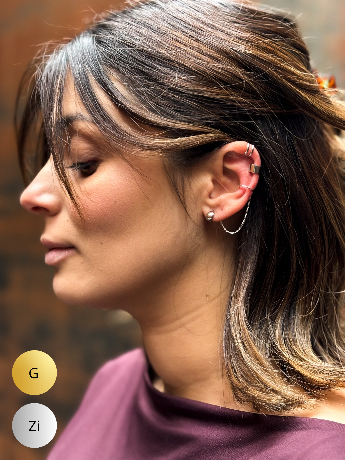 FW25 - Set EarCuffs / 3st (Zilver of Verguld) (Pre-Order)