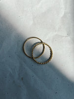 SS24 - TWIST & ROUND ringenset / 2delige set (Zilver of Verguld)