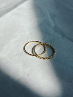 SS24 - TWIST & ROUND ringenset / 2delige set (Zilver of Verguld)
