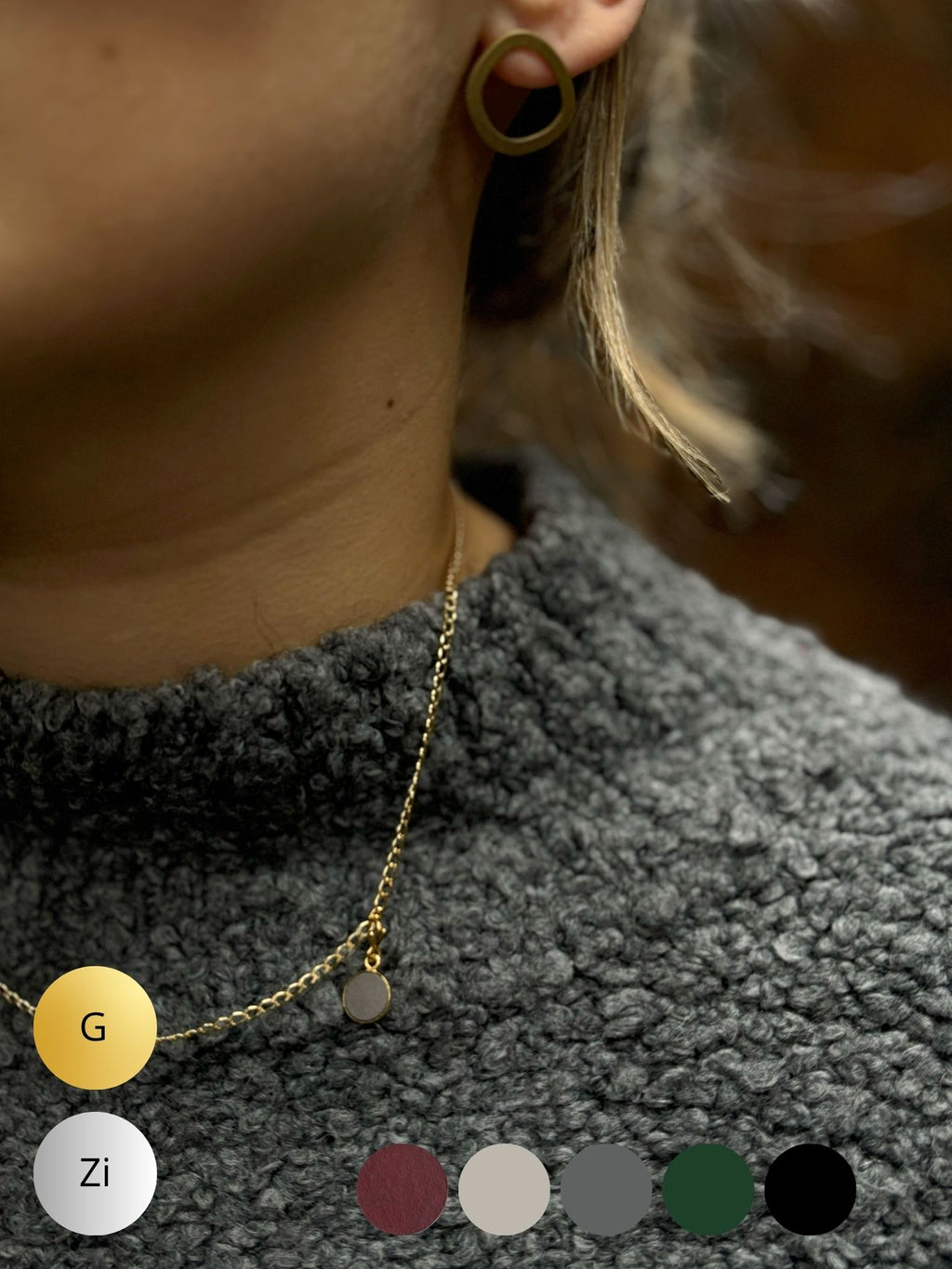 CAPSULE LETTER COLLECTION - Gourmetketting & Hangertje (Zilver of Verguld + Kleuropties)