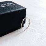 MINIMALsilver RING - twisted ring 925zilver