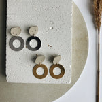 LIMITED PIECES - Cut Round / Circle.L - Spikkelklei/gold