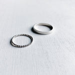 MINIMALsilver RING - twisted ring 925zilver