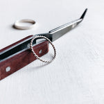 MINIMALsilver RING - twisted ring 925zilver