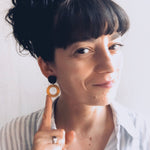 LIMITED PIECES - Cut Round / Circle.L - Spikkelklei/gold