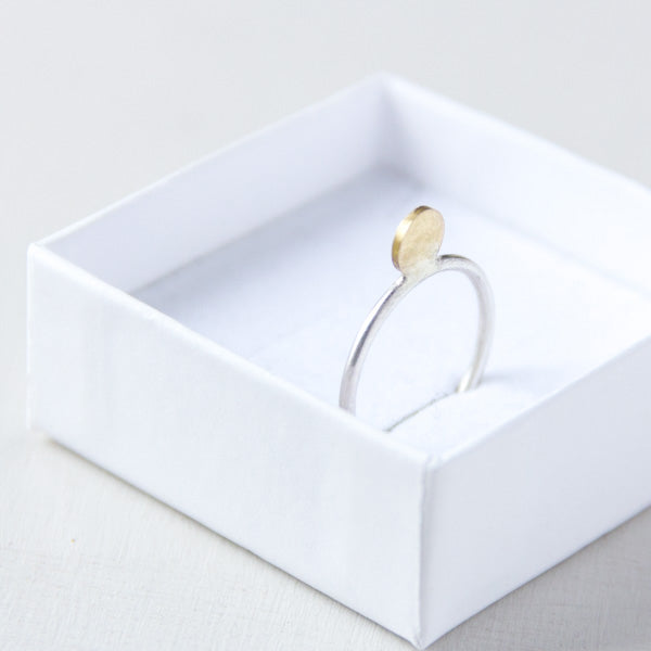 Ring DOT_01 (Zilver of Verguld)