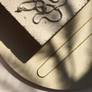Snake halsketting - zilver