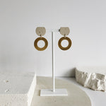 LIMITED PIECES - Cut Round / Circle.L - Spikkelklei/gold