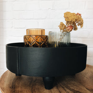 CURATED PIECES - Black wooden Tray