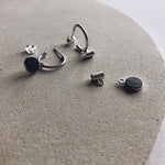 SS'22 - Modulaire Set Creoles/Black - zilver