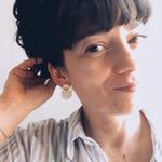 LIMITED PIECES - Cut Round / Moon - Zwart porselein/gold