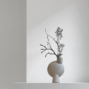 CURATED PIECES - Sphere Vase Bubl - Taupe